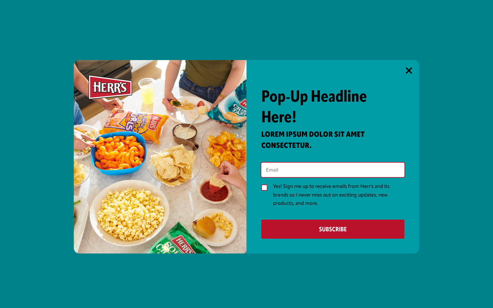 v1d - Full Screen Popup with Image & Text Block